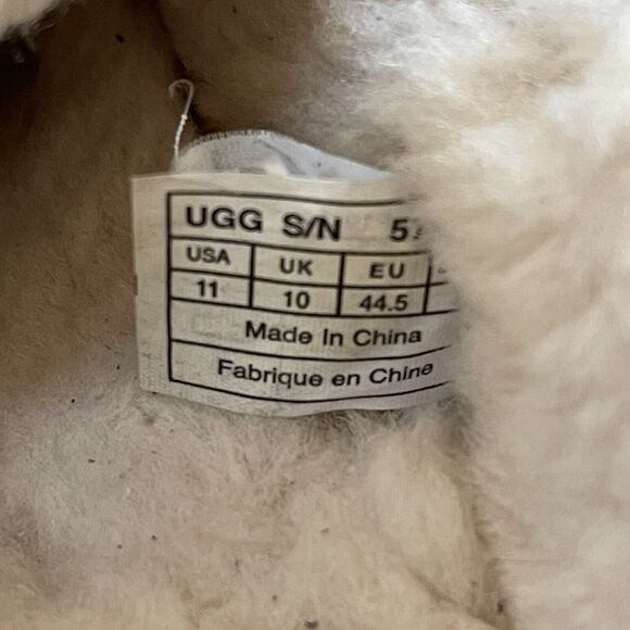 Men's Ugg Australia Size 11 Ascot Moccasin Slippers Chestnut Brown - Picture 8 of 8